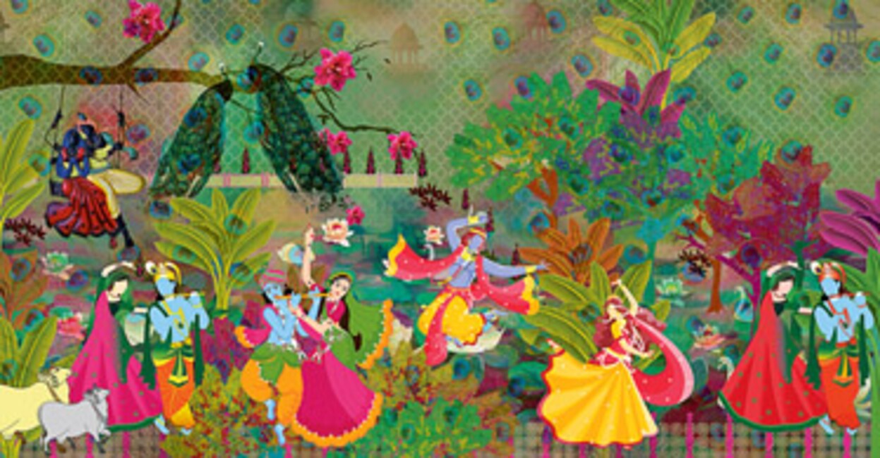 Radha Krishna Maharaas in Nidhi van (Rasleela)
