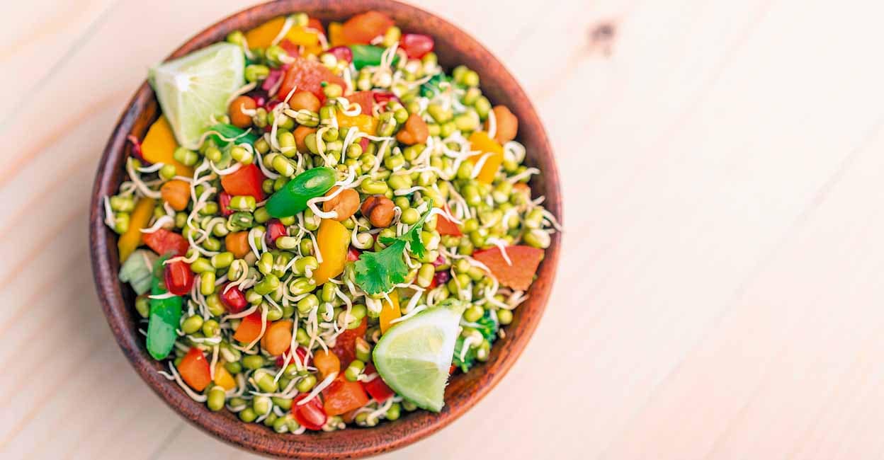 Sprouted Lentil Salad